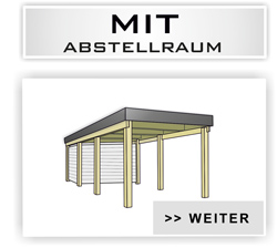 Einzelcarport Typ Klassik mit Abstellraum