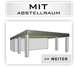 Doppelcarport Typ Massiv mit Abstellraum