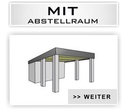 Einzelcarport Typ Klassik mit Abstellraum