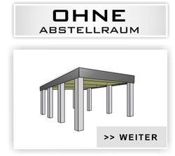 Einzelcarport Typ Massiv ohne Abstellraum