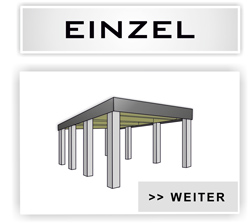 Einzelcarport vom Typ Klassik