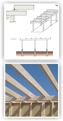 Montage des Carports