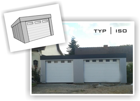 Systembox Fertiggarage Typ ISO