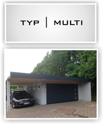 Systembox Fertiggarage Typ Multi