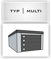 Systembox Fertiggarage Typ Multi