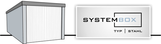 Systembox Fertiggaragen Typ Stahl