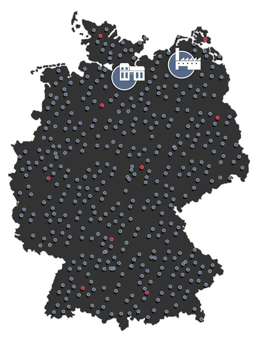 Referenzadressen unserer Fertiggaragen