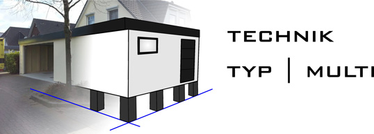 Fertiggaragen Technik - Typ Multi