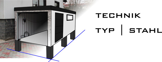 Fertiggaragen Technik - Typ Stahl