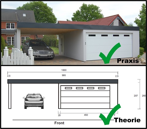 Eine Doppelgarage In Holzstanderbauweise Mit Carportanbau Komfort Steht Im Focus