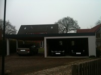 Fertiggarage mit Carport