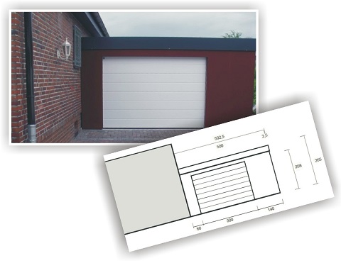 Fertiggarage der Stahlbox Garagen- und Carportsysteme GmbH